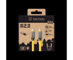Tactical Fat Man 2.0 kabelis USB-C/USB-C 1m geltonos spalvos