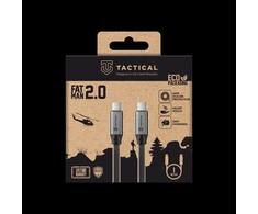 Tactical Fat Man 2.0 kabelis USB-C/USB-C 1m pilkos spalvos