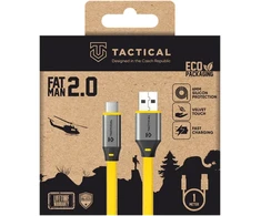 Tactical „Fat Man 2.0“ duomenų perdavimo ir įkrovimo laidas | USB-A į USB-C | 60 W | 1 m | geltonas