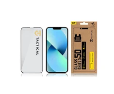 Tactical apsauginis stiklas Shield 5D skirtas Apple iPhone 13 mini su juodos spalvos krašteliu