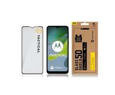 Tactical apsauginis stiklas Shield 5D skirtas Motorola E13 su juodos spalvos krašteliu