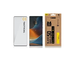 Tactical apsauginis stiklas Shield 5D skirtas Motorola Edge 50 Fusion su juodos spalvos krašteliu