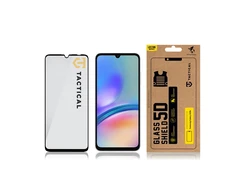 Tactical apsauginis stiklas Shield 5D skirtas Samsung Galaxy A05/A05s su juodos spalvos krašteliu