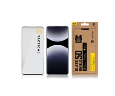 Tactical apsauginis stiklas Shield 5D skirtas Xiaomi Redmi Note 14 Pro 5G su juodos spalvos krašteliu