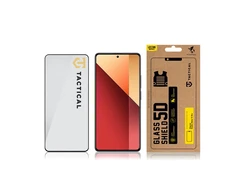 Tactical apsauginis stiklas Shield 5D skirtas Xiaomi Redmi Note 13 Pro 4G/5G / Poco X6 5G su juodos spalvos krašteliu