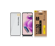 Tactical apsauginis stiklas Shield 5D skirtas Xiaomi Redmi Note 12S su juodos spalvos krašteliu