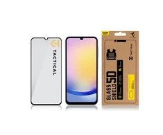 Tactical apsauginis stiklas Shield 5D skirtas Samsung Galaxy A25 5G su juodos spalvos krašteliu