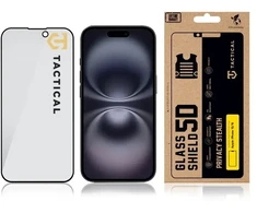 Tactical Glass Shield Privacy Stealth 5D, skirta Apple iPhone 15 16, juodas