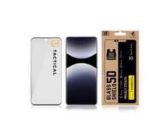 Tactical Apsauginis stiklas Shield Privacy Stealth 5D skirtas Xiaomi Redmi Note 14 Pro 4G/5G/Poco X7 5G Juodas