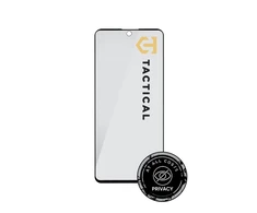 Tactical Apsauginis stiklas Shield Privacy Stealth 5D skirtas Xiaomi Redmi Note 14 4G/5G/Poco X7 Pro 5G Juodas