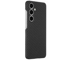 Tactical Aramid pluošto telefono dėklas su MagSafe palaikymu skirtas Samsung Galaxy S24 (S921), juodas