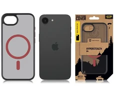 Tactical Taktinis „MagForce Hyperstealth 2.0“ telefono dėklas, skirtas „iPhone 16e“, juodas, raudonas