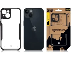 Dėklas Tactical Quantum Stealth dangtelis Apple iPhone 14, permatomas juodas
