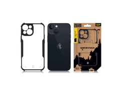 Dėklas Tactical Quantum Stealth Cover Apple iPhone 13 Mini Clear/Juodas