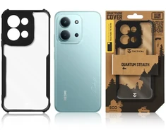 Tactical Quantum Stealth dėklas Xiaomi Redmi 15C 4G 5G skaidrus juodas