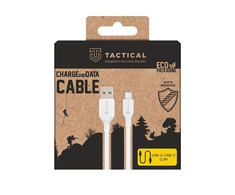 Tactical Taktinis dygsnio siūlų kabelis USB-A/USB-C 0.3m baltos spalvos