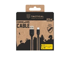Tactical Stitch Thread kabelis USB-A/USB-C 0.3m juodos spalvos