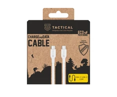 Tactical Taktinis dygsnio siūlų kabelis USB-C/USB-C 0.3m baltos spalvos