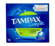 Tamponai TAMPAX Compak Super, 16 vnt.