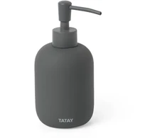 Tatay Container for liquid soap Soft ceramic, anthracite pilkas