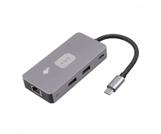 TB adapteris HUB USB C (7w1) HDMI USB SD/TF RJ45 (2500 Mbps) PD
