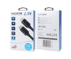 TB HDMI v 2.1 aukščiausios kokybės kabelis 3 m 8K juodas Sukurtas žaidėjams