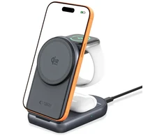 TECH-PROTECT A53 3IN1 MAGNETIC MAGSAFE WIRELESS CHARGER 25W QI2.2 DARK Pilkas