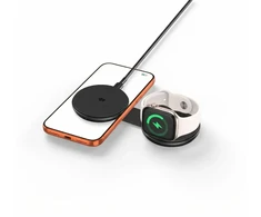Tech-Protect A55 2IN1 MAGNETINIS MagSafe BELAIDIS ĮKROVIKLIS 25W QI2.2 Juodas