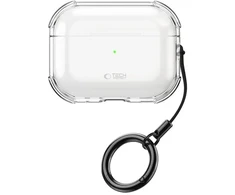 „Tech-Protect“ atšokantis dėklas, skirtas „AirPods Pro 3“ ausinėms – skaidrus