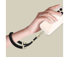 Tech-Protect C4S ROPE WRIST STRAP juodos spalvos ir aukso spalvos