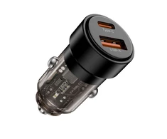 „Tech Protect CC03“ 2 prievadų PD75W automobilinis įkroviklis - juodas