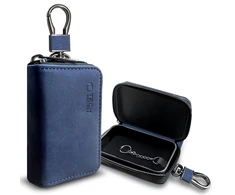 KLATKA FARADAYA TECH-PROTECT KLR300 POUCH KEYLESS RFID SIGNAL BLOCKER CASE NAVY Mėlynas