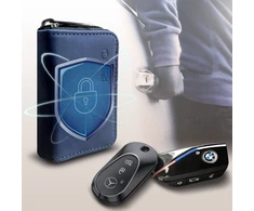 KLATKA FARADAYA TECH-PROTECT KLR300 POUCH KEYLESS RFID SIGNAL BLOCKER CASE NAVY Mėlynas
