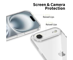 „Tech-Protect FlexAir“ dėklas, skirtas „iPhone 17 Air“ – skaidrus