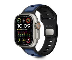 Tech-Protect IconBir Line apyrankė skirta Apple Watch 44 / 45 / 46 / 49 mm – juodos spalvos ir mėlynos spalvos