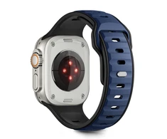 Tech-Protect IconBir Line apyrankė skirta Apple Watch 44 / 45 / 46 / 49 mm – juodos spalvos ir mėlynos spalvos