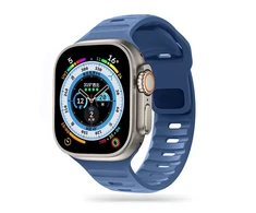 Apyrankė laikrodžiui Apple Watch 4 / 5 / 6 / 7 / 8 / 9 / SE / Ultra 1 / 2 (42 / 44 / 45 / 49 mm) Tech-Protect Iconband Line Montego mėlynos spalvos