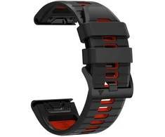 Dirželis Tech-Protect Iconband Pro na Garmin Fenix 5X / 5X Plus / 6X / 6X Pro / 7X / 8 / 8 Pro / 9 / 9 Pro (51 mm) - juodai-raudonas