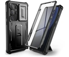 Tech-Protect Kevlar Cam+ telefono dėklas Samsung Galaxy S25 Ultra (S938) juodas