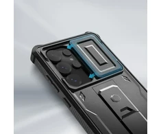 Tech-Protect Kevlar Cam+ telefono dėklas Samsung Galaxy S25 Ultra (S938) juodas