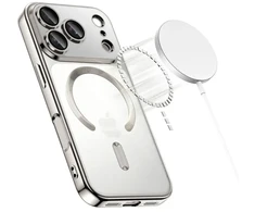 „Tech-Protect MagFlex MagSafe“ dėklas, skirtas „iPhone 17 Pro Max“ – skaidrus, sidabrinis