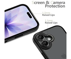 „Tech-Protect MagMat iPhone 17“ dėklas – matinis juodas