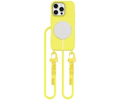 Apple iPhone 16 Pro Tech-Protect Magnecklace MagSafe Canary dėklas telefonui geltonos spalvos