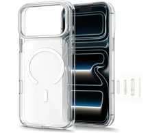Tech-Protect MagStand MagSafe CC dėklas, skirtas iPhone 18 Pro / 17 Pro - permatomas