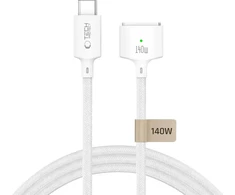 Tech-Protect MMC01 Ultraboost USB-C / MagSafe 3 140W 300cm Cable for MacBook - Baltas