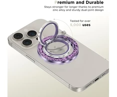 Tech-Protect MMR200 magnetinis laikiklis | žiedas su MagSafe - violetinė su krištolais