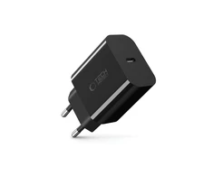 „Tech-Protect NC20W USB-C“ 1 prievado PD20W sieninis įkroviklis - Juodas