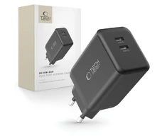 Tech-Protect NC45W-GAN 2-PORT PD45W sieninis įkroviklis - juodas