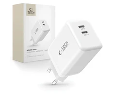 Tech-Protect NC45W-GAN 2-PORT PD45W pakrovėjas - Baltas
