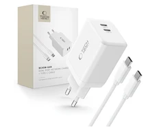 Tech-Protect NC45W-GAN 2 PORT PD45W įkroviklis + C TIPO KABELAS - baltas
